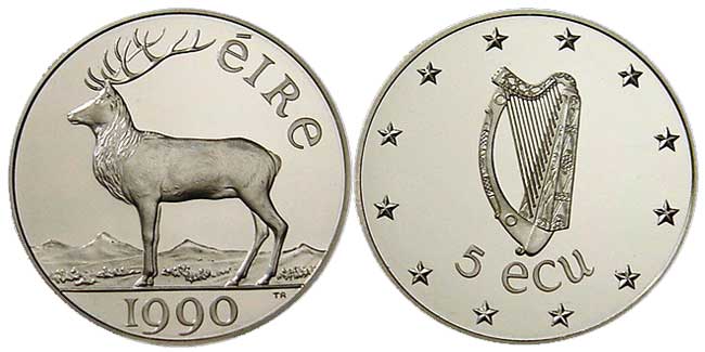 The 1990 Irish Presidency Ecu Coins